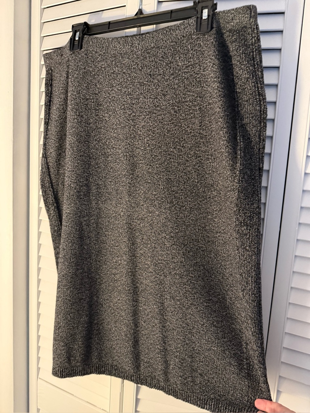 J.Jill NWT XLP Classic Gray Knit Pencil Skirt